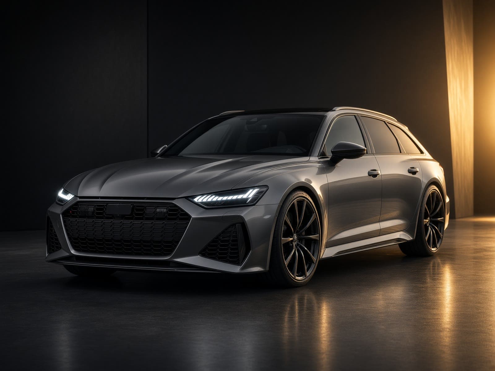 AI-generated catalog study of the Audi RS6 Avant