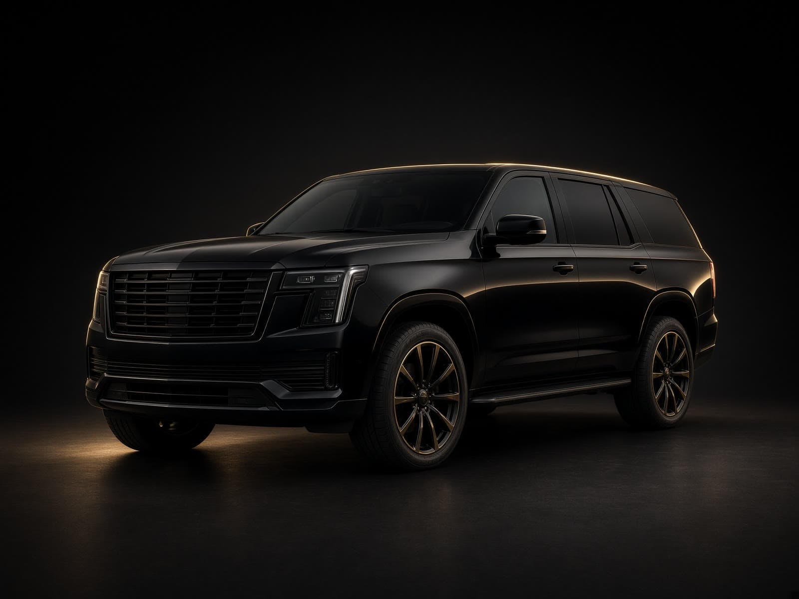 AI-generated catalog study of the Cadillac Escalade-V