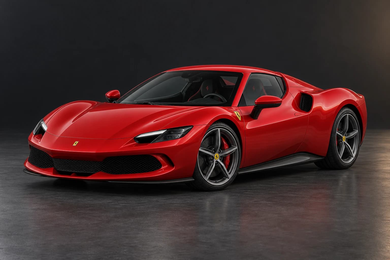 AI-generated catalog study of the Ferrari 296 GTB
