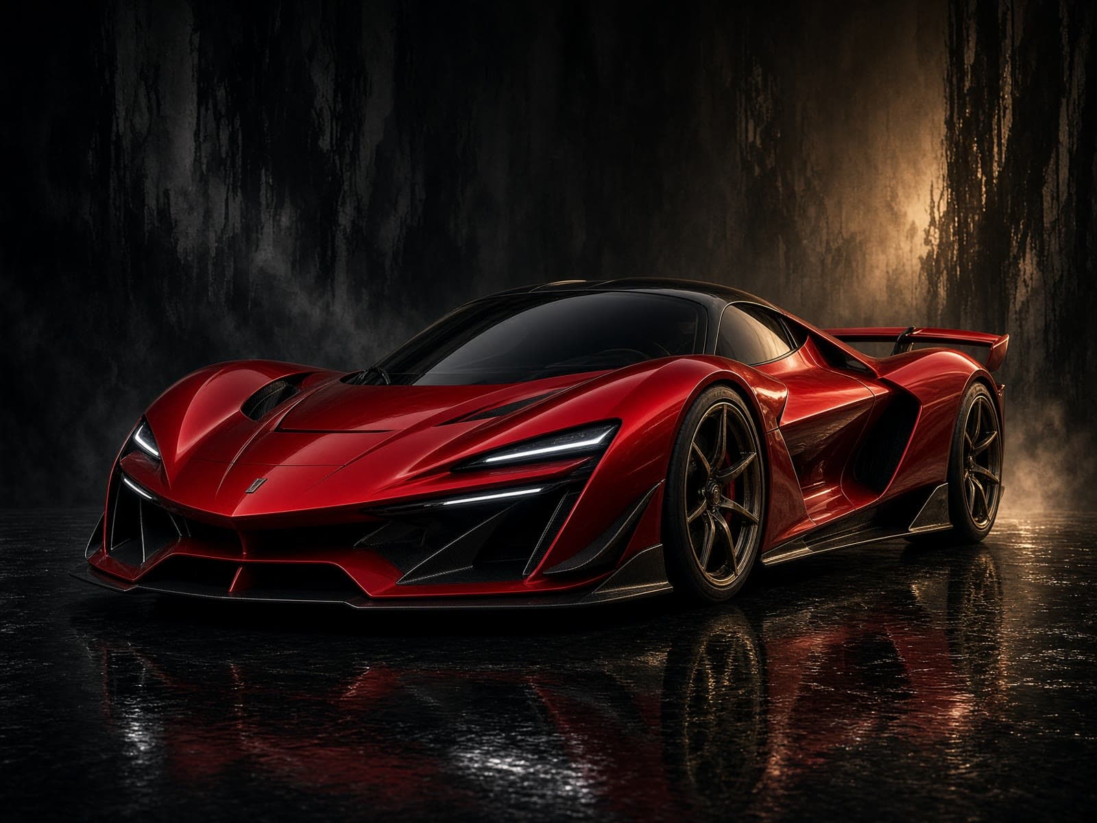 AI-generated catalog study of the Ferrari SF90