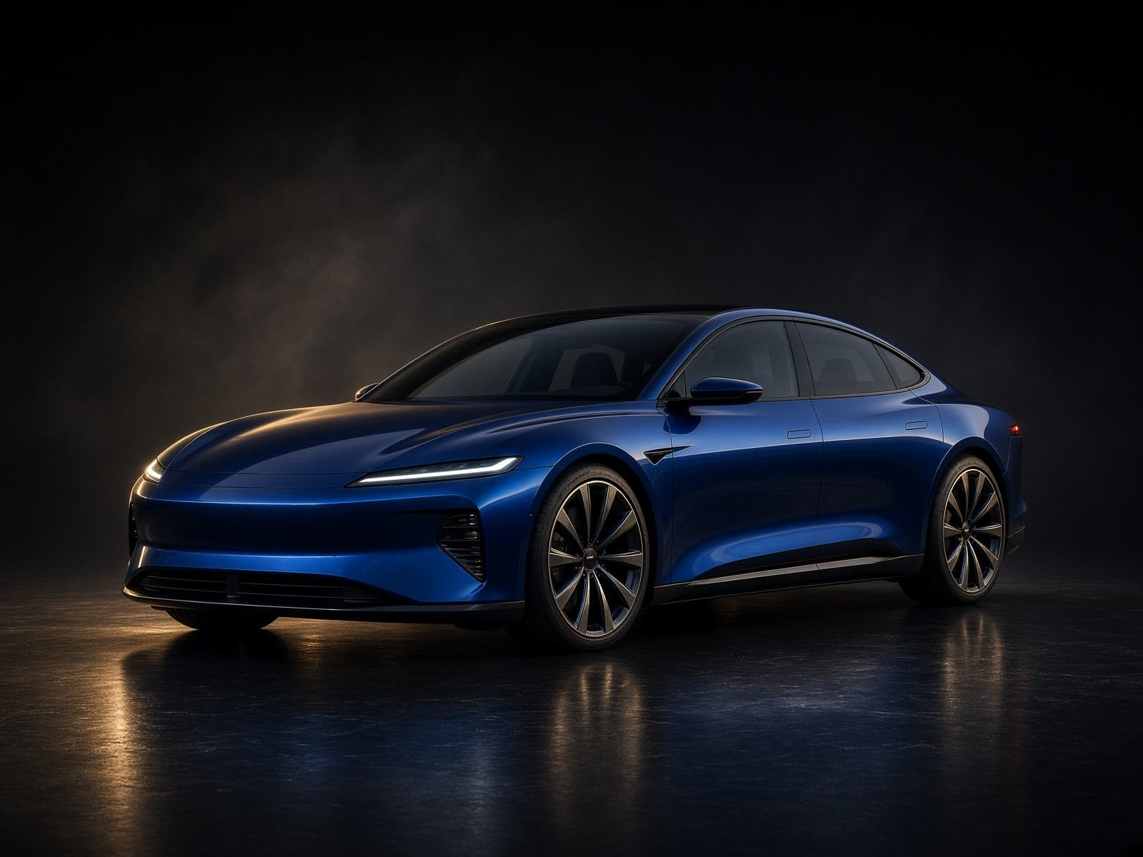 AI-generated catalog study of the Lucid Air Sapphire
