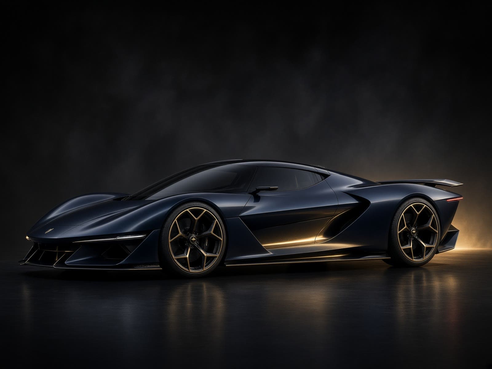 AI-generated catalog study of the Rimac Nevera