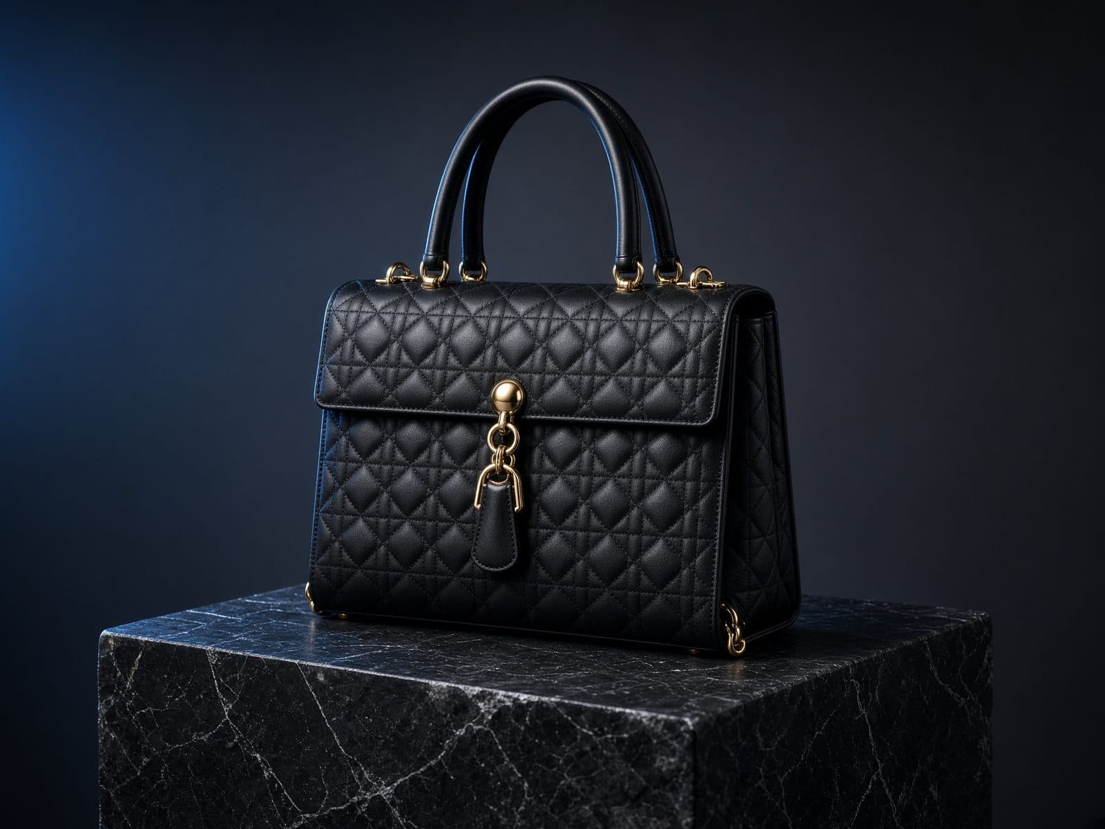 AI-generated catalog study of the Dior Lady Dior Medium