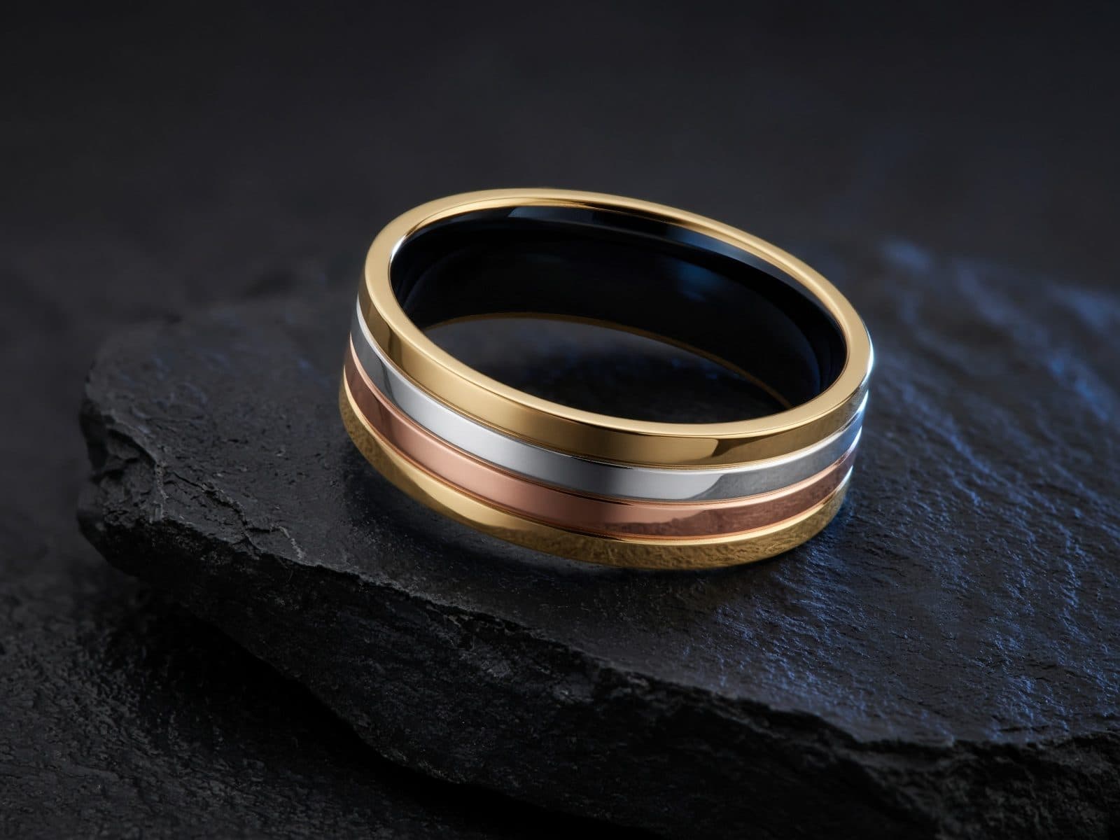 AI-generated catalog study of the Boucheron Quatre Classique Ring