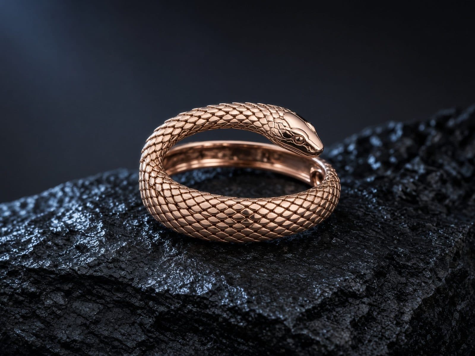 AI-generated catalog study of the Bulgari Serpenti Viper Bracelet