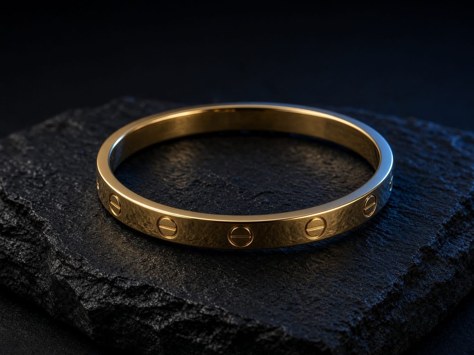 AI-generated catalog study of the Cartier Love Bracelet