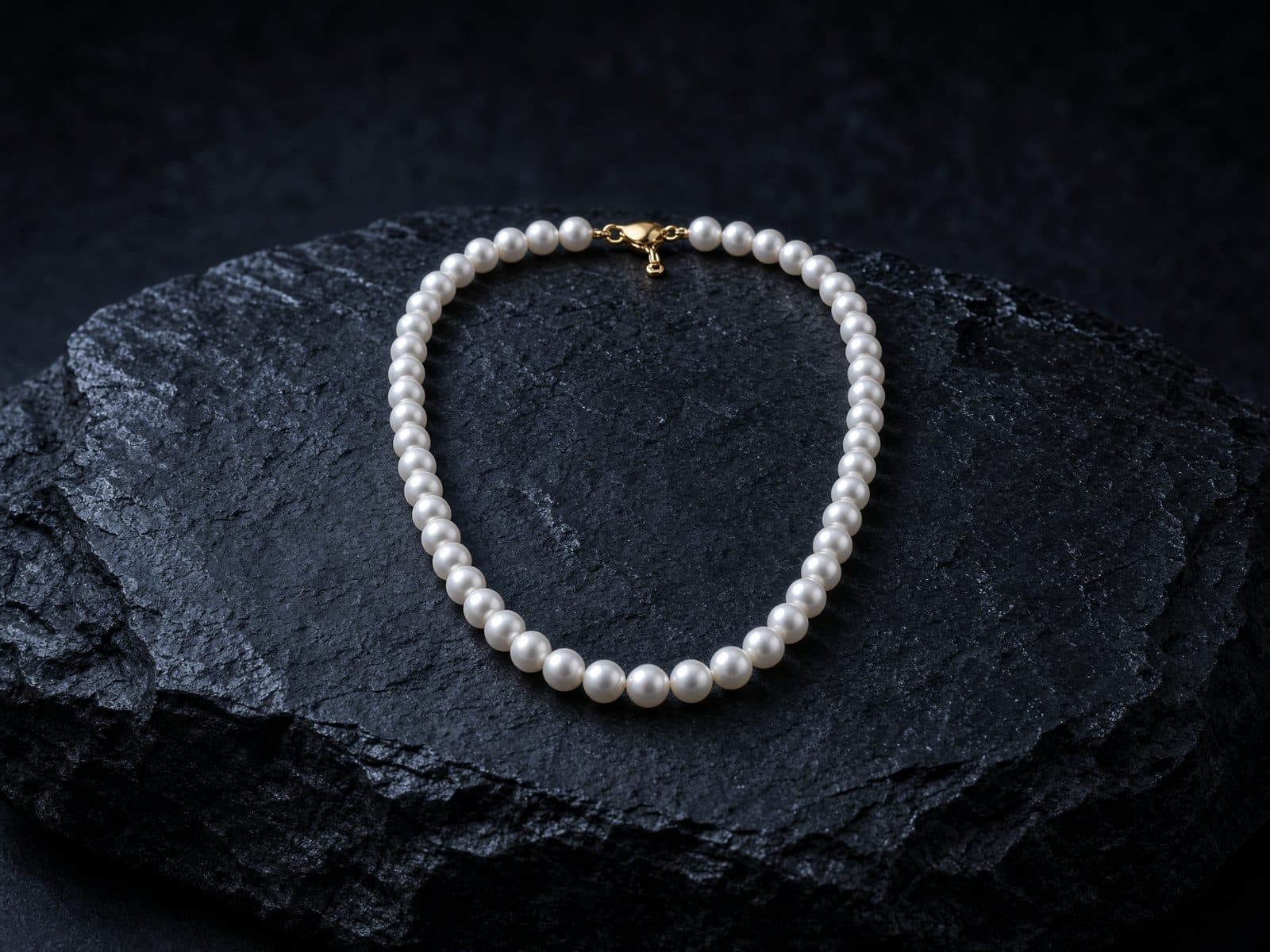 AI-generated catalog study of the Mikimoto Akoya Pearl Strand
