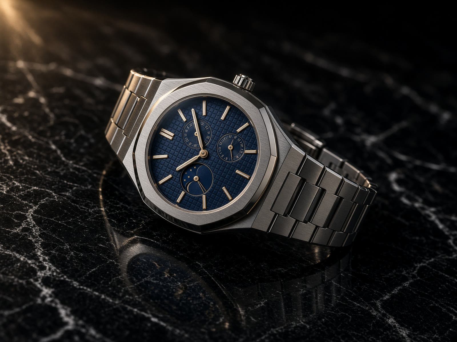 AI-generated catalog study of the Audemars Piguet Royal Oak Perpetual Calendar