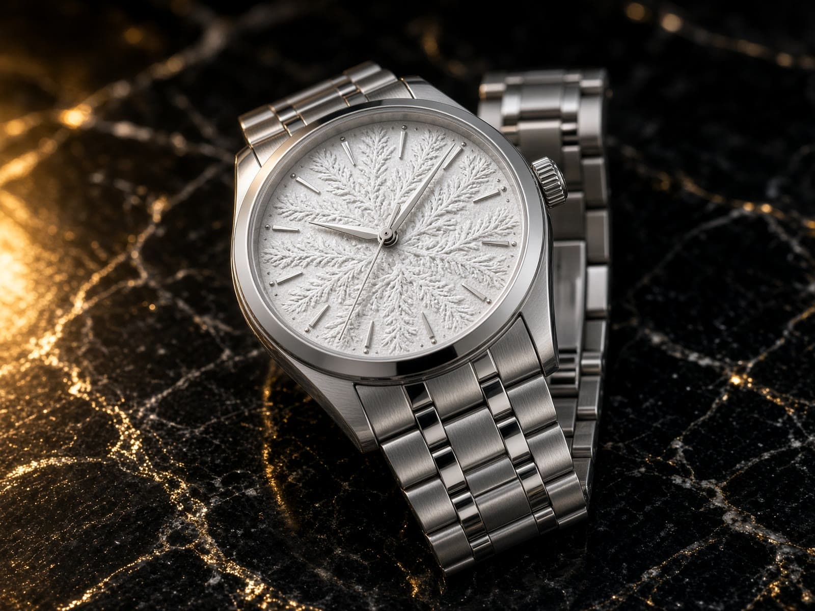 AI-generated catalog study of the Grand Seiko Snowflake