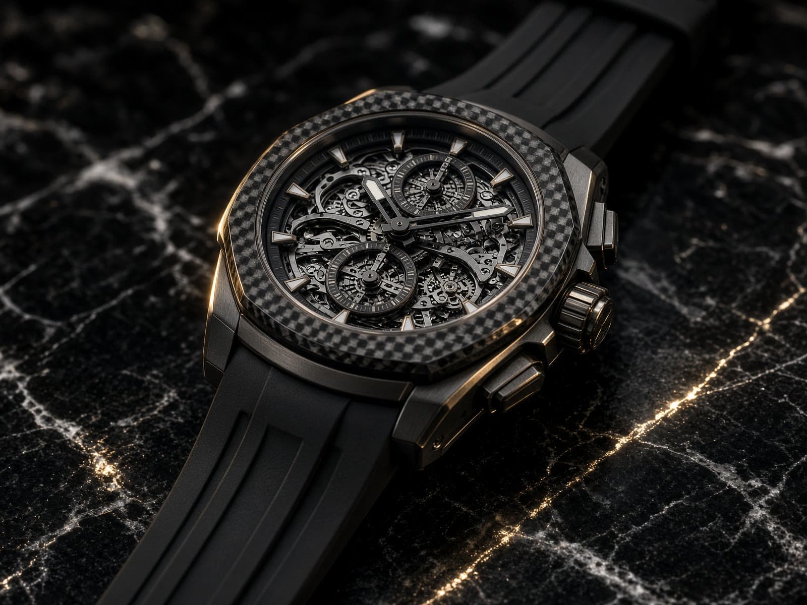 AI-generated catalog study of the Hublot Big Bang Unico