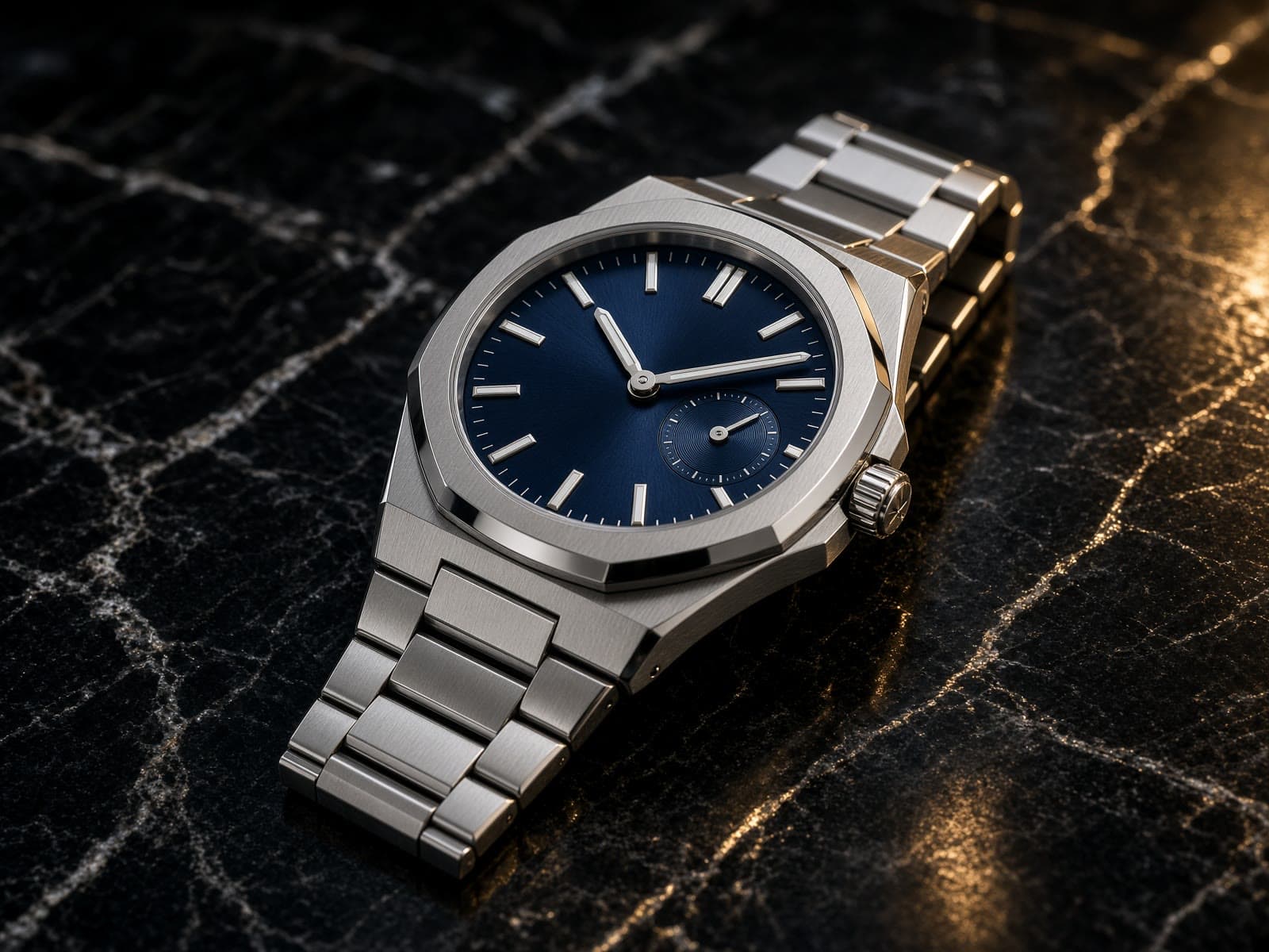 AI-generated catalog study of the Vacheron Constantin Overseas
