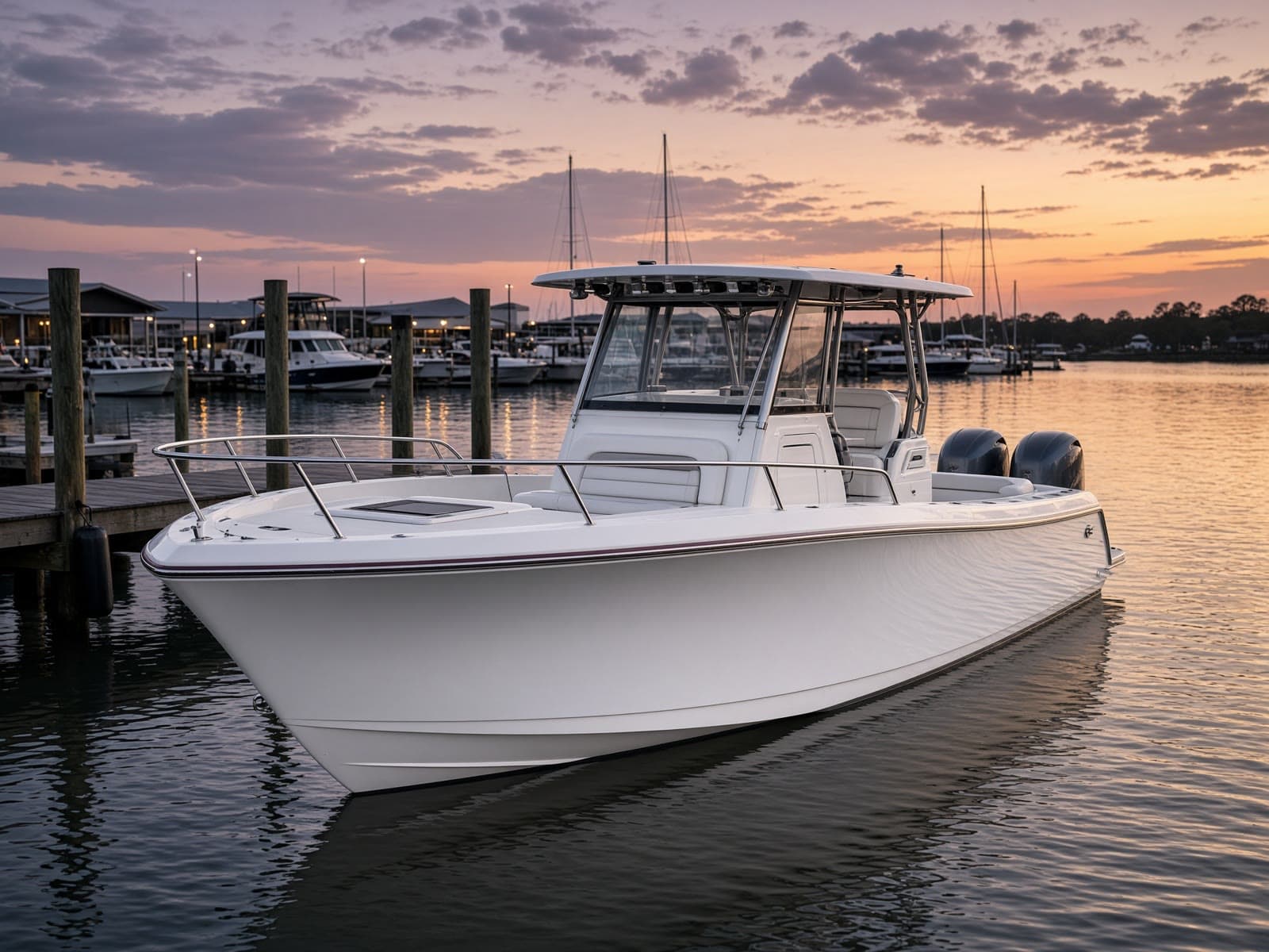 AI-generated catalog study of the Boston Whaler 380 Outrage